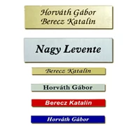 Egyedi névtábla és cégtábla készítés, gyártás