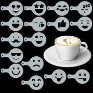 Cappuccino és kávé díszítő sablon készletek