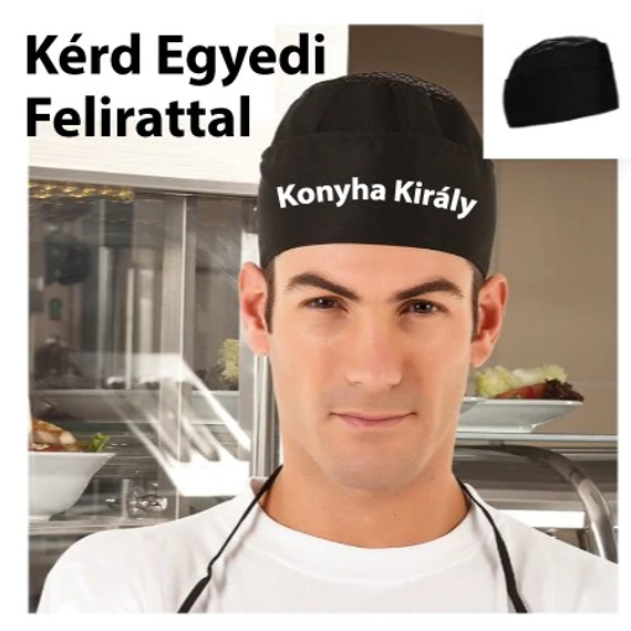 Egyedi fényképes szakácssapka készítés, nyomtatás