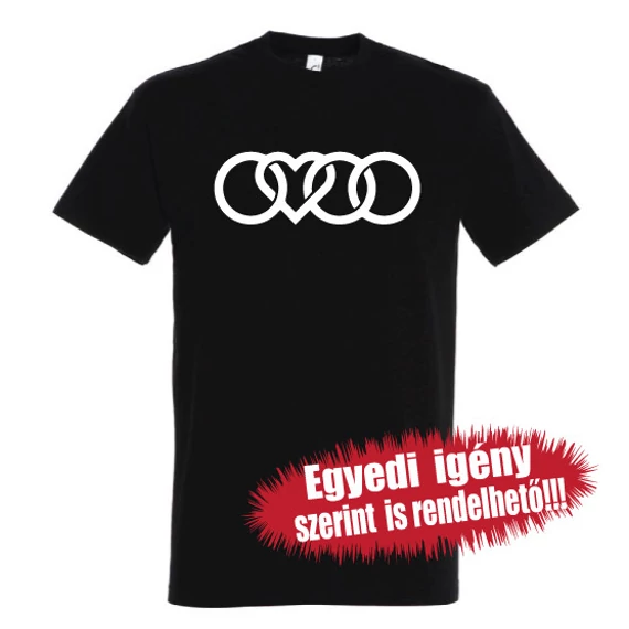 AUDI póló - Audi jelben szív