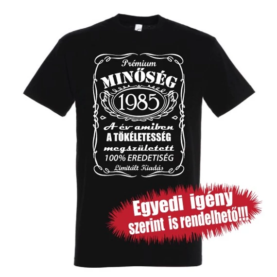 Jack Daniel&#039;s - Születésnapi póló évszámmal