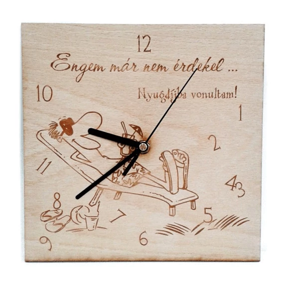 Egyedi gravírozott falióra készítés