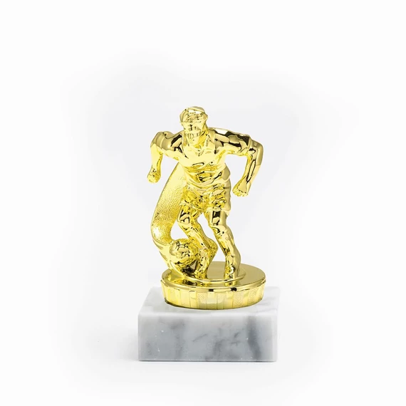 Labdarúgó figura, díj - Egyedi felirattal 