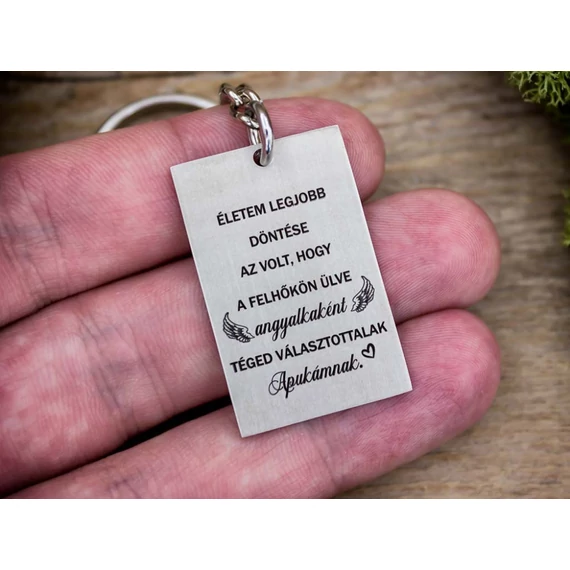 Téged választottalak Apukámnak medálos kulcstartó