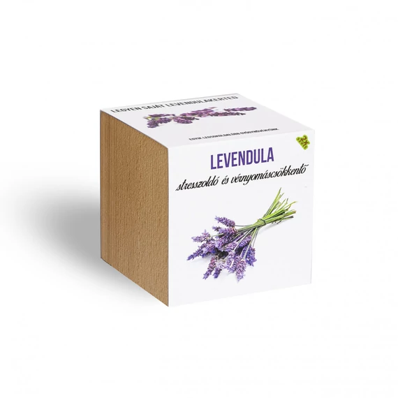 Levendula növényem fa kockában, Levendula növényem fa kockában