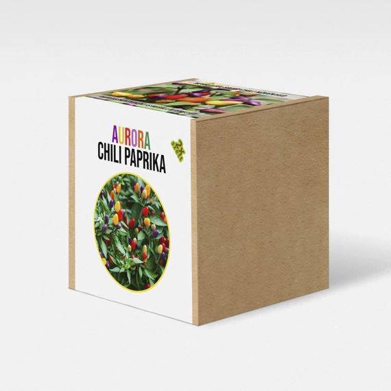 Aurora chili paprika növény nevelő szett, Aurora chili paprika növény nevelő szett
