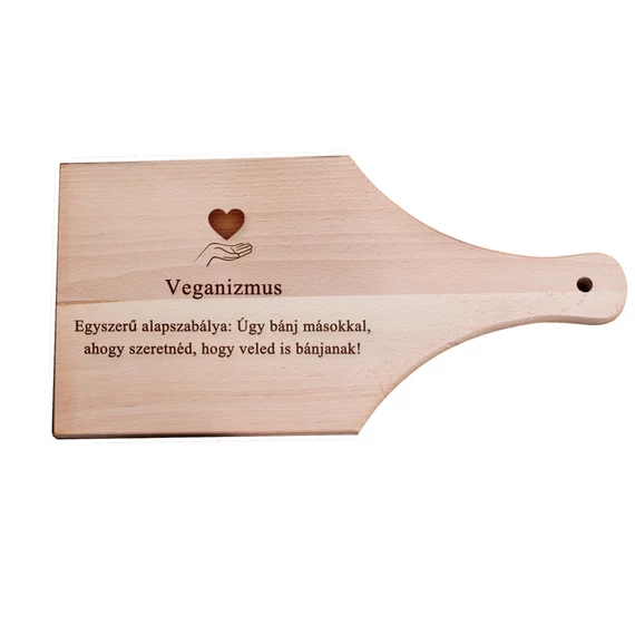 Veganizmus vágódeszka - nyeles, Veganizmus vágódeszka - nyeles