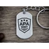 Kép 3/6 - Apa security acél medálos kulcstartó