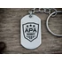 Kép 6/6 - Apa security acél medálos kulcstartó