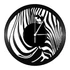 Kép 2/4 - Bakelit falióra - zebra, Bakelit falióra - zebra