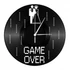 Kép 4/4 - Bakelit óra - game over, Bakelit óra - game over