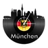 Kép 3/4 - Bakelit falióra - München, Bakelit falióra - München