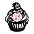 Kép 2/3 - Bakelit falióra - Cupcake, Bakelit falióra - Cupcake