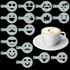 Kép 2/3 - Cappuccino és kávé díszítő Emoji sablonok (16db), Cappuccino és kávé díszítő Emoji sablonok (16db)