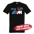 Kép 1/4 - BMW-s póló - My Life M-es BMW színes logóval