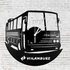 Kép 1/4 - Volánbusz bakelit falióra, Volánbusz bakelit falióra