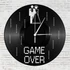 Kép 1/4 - Bakelit óra - game over, Bakelit óra - game over