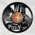 Kép 1/4 - Bakelit falióra - Pizza, Bakelit falióra - Pizza