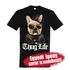 Kép 1/2 - Francia Bulldog póló - Thug Life bulldog