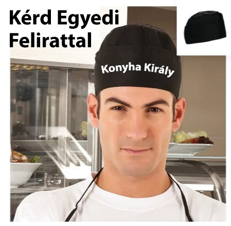 Egyedi fényképes szakácssapka készítés, nyomtatás