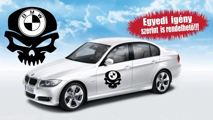 BMW-s autómatrica - Koponyában BMw jel