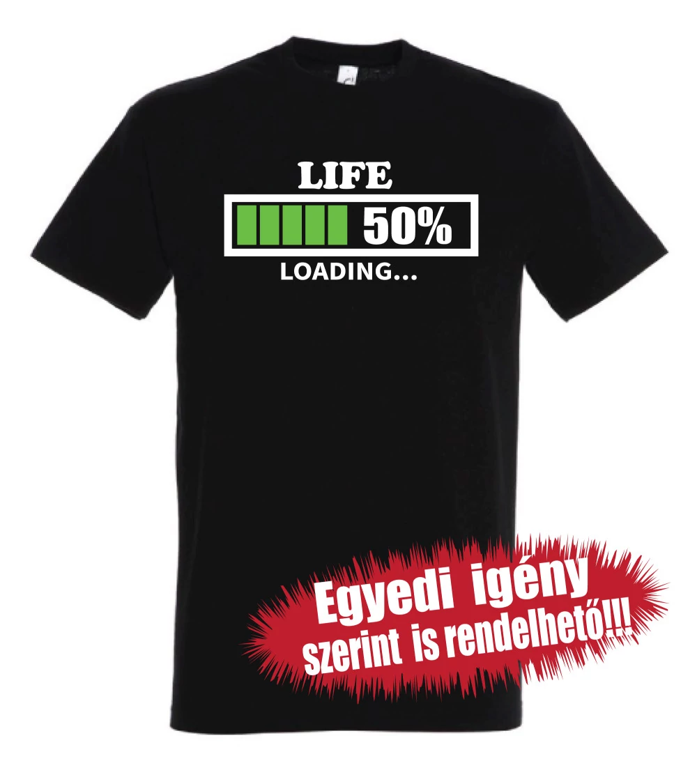 Születésnapi póló egyedi évszámmal - Élet energia