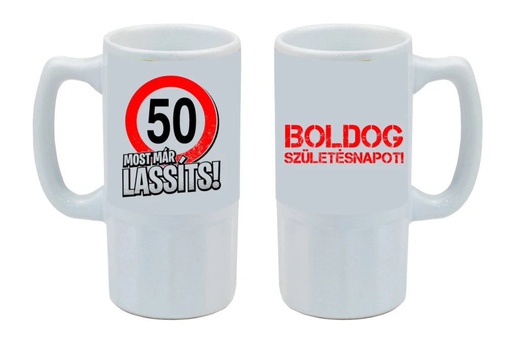 Egyedi fényképes sörös korsó készítés, nyomtatás - fényképpel, felirattal