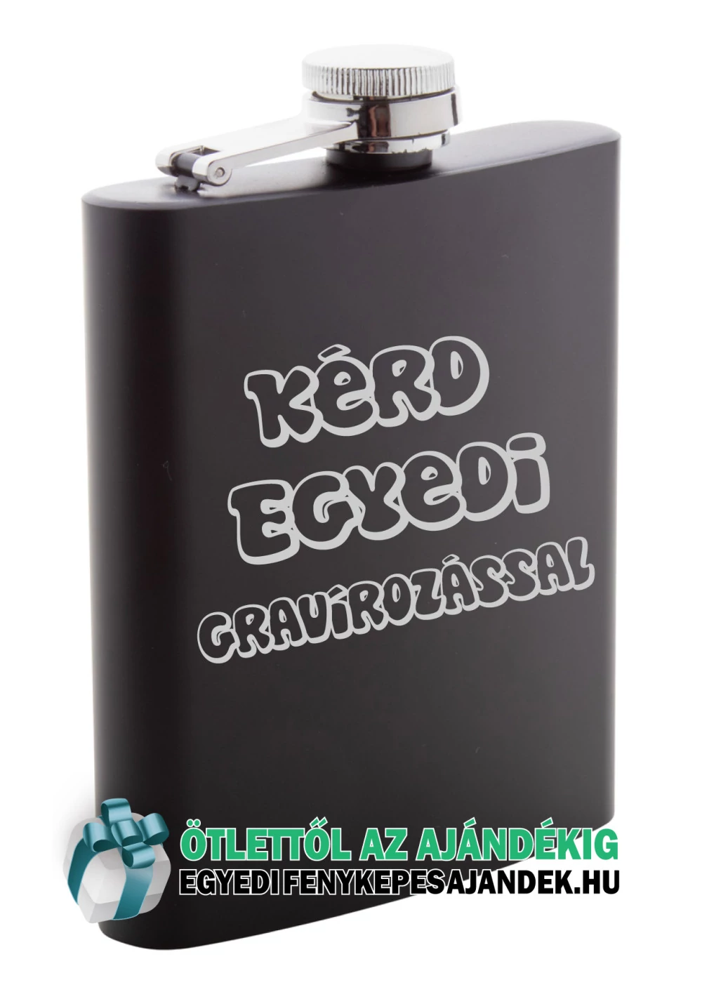 Flaska egyedi gravírozással is