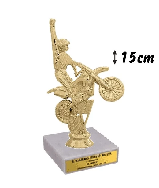 Gravírozott figurás díj - Motoros