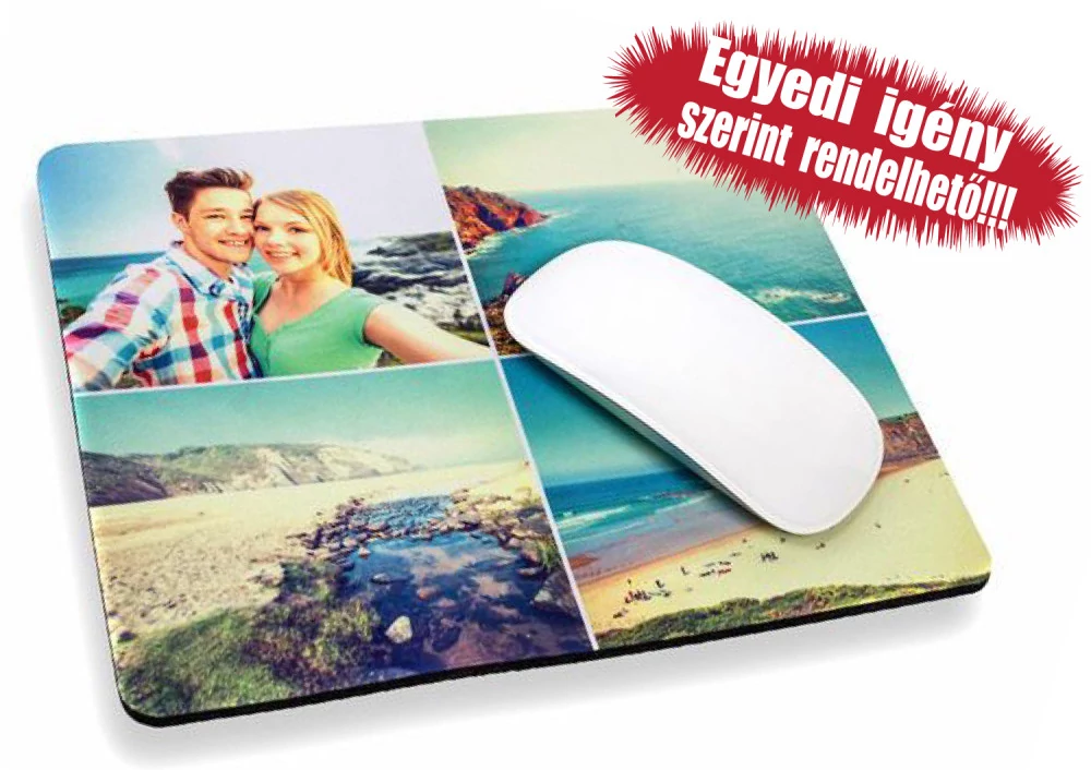Egyedi fényképes nagyméretű  gamer egérpad 35,5x44,5 cm-es méretben