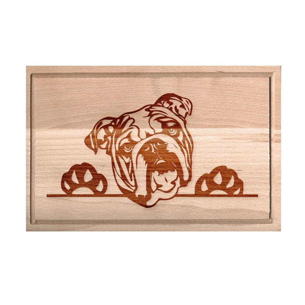 Angol bulldog vágódeszka - kicsi, Angol bulldog vágódeszka - kicsi