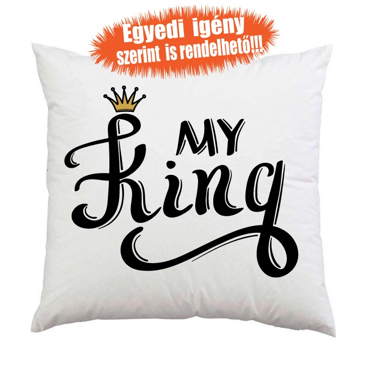 My King, my Queen díszpárna