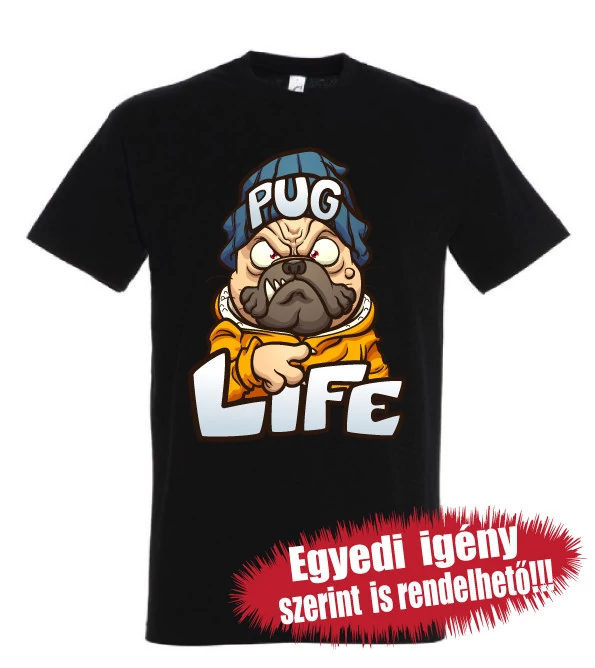 Mopsz póló - mopsz life