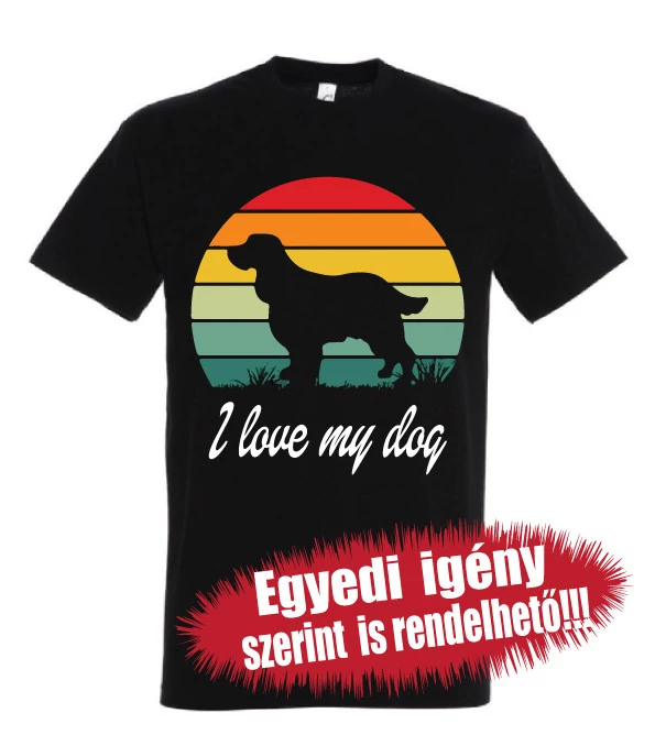 Spánieles póló - I love my dog